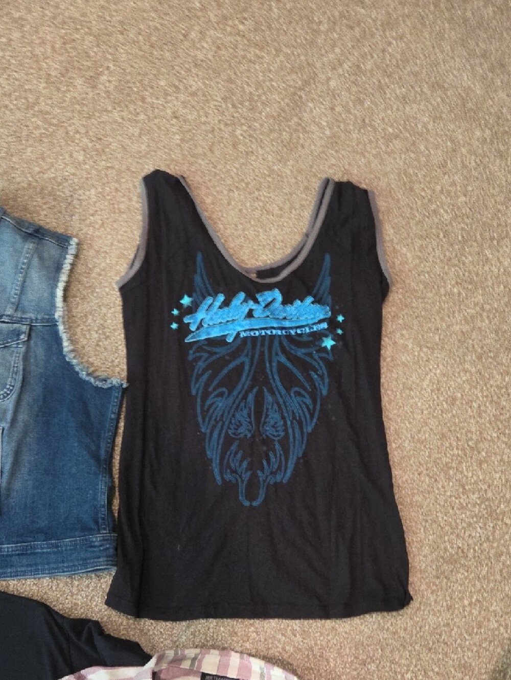 Harley-Davidson Black Graphic Tee and Mixed Tops Assortment - Picture 5 of 12